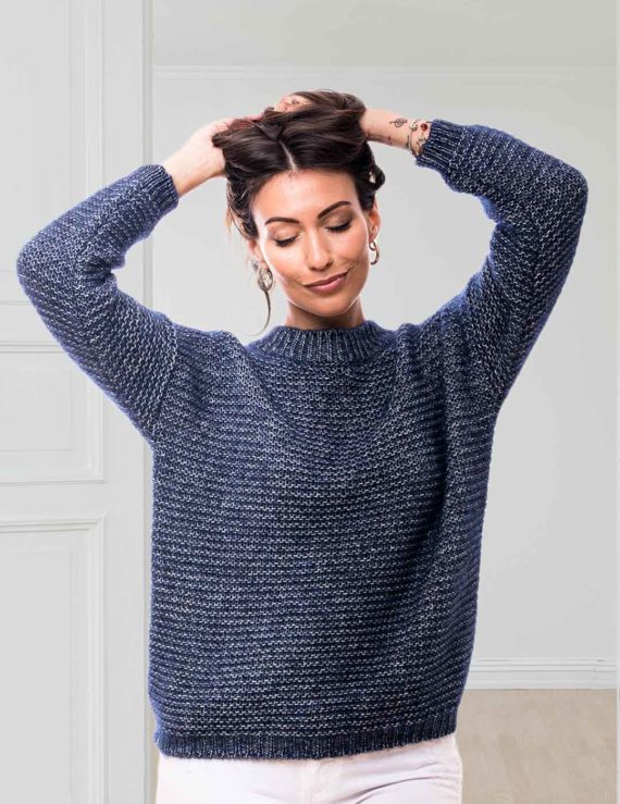 MAGLIA GIROCOLLO PUNTO LINKS ALPACA/COTTON